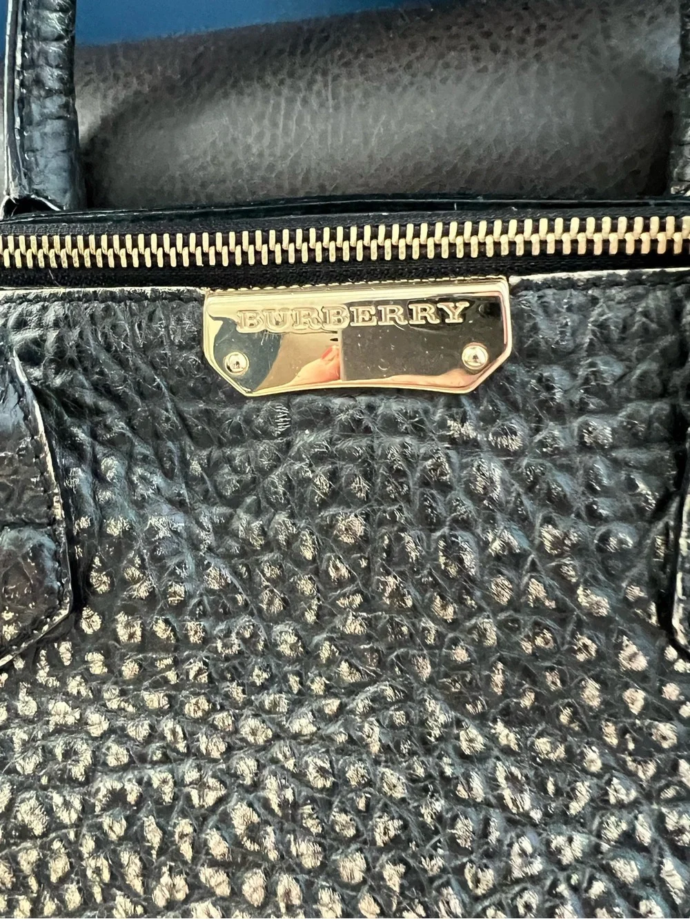 Burberry Gradient Metallic Signature Grain Medium Dewsbury Tote